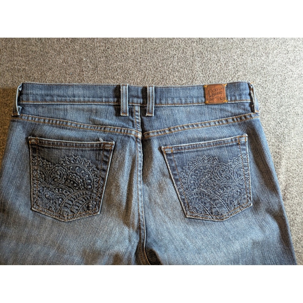 Lucky Brand Jeans Women's Henna Sweet N Low Flare Bootcut  Size 8/29 Made In USA - Picture 11 of 12